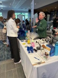 Visiting with UCP of Eastern CT’s exhibitor table.